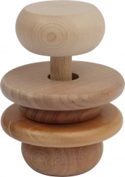 Természetes fa rágóka kisbabáknak