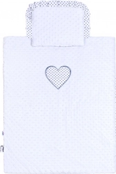 New Baby minky babakocsitakaró szett fehér