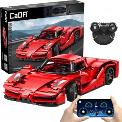 CaDA RC sportautó Red Blade építőkészlet, 32 cm, 405 elem, Dual Mode