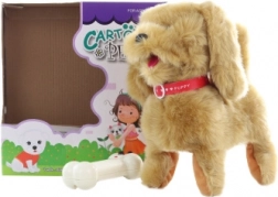 Barna kiskutya kábellel és távirányítóval