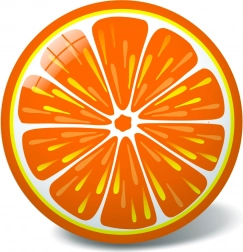 Narancs labda, 23 cm