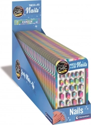 Clementoni Crazy Chic szivárványos öntapadó műköröm tippek gyerekeknek