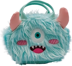Plüss táska Monster türkiz