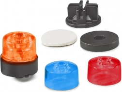 Bruder forgó jelzőfény színes burkolatokkal