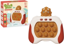 Érzékszervi játék triceratopsz Pop It fényekkel és hangokkal, barna