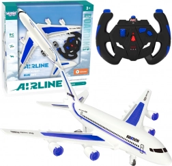 Kék, távirányítós személyszállító repülőgép Airline