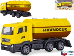 Fém szippantós autó modell 12 cm, visszahúzós meghajtással
