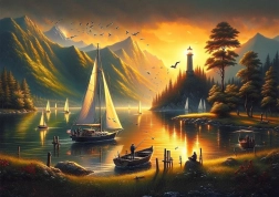 Puzzle Aranypart 1000 darab