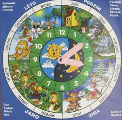 Iskolai színes óra az idő tanításához