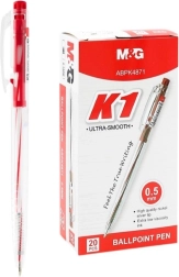 M&G K1 golyóstoll 0,5 mm – piros betét