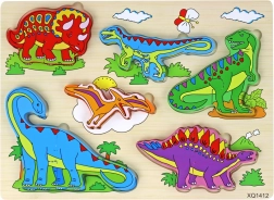 Fa 3D Puzzle Gyerekeknek Logikai Játék Dinoszauruszok