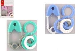 Csörgő készlet: biztosítótű és nyolcas dobozban