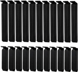 22 darabos zacskózáró klipsz készlet – 2 méret, fekete