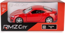Fém modell RMZ City Toyota 86 1:32 nyitható ajtókkal és felhúzós (pull-back) meghajtással