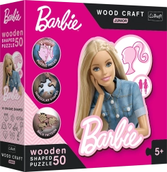 Fa puzzle Barbie gyerekeknek 50 darab
