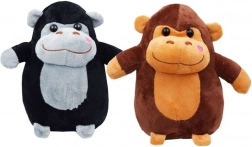 Plüss gorilla Afro 20 cm – barna vagy fekete