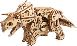 Ugears fából készült mechanikus 3D puzzle TRICERATOPS hajtással