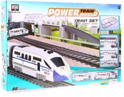 Gyerek Játék Vasúti Pálya 914 cm Vonattal és Kiegészítőkkel