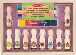 Melissa & Doug deluxe fa bélyegzőkészlet gyerekeknek
