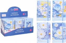 Vonalas jegyzetfüzet 9 × 14 cm virágmix