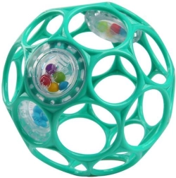 Oball csörgő labda (rattle) 10 cm, sötét türkiz