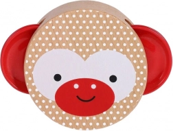 Fából készült tamburin majommal PETIT COLLAGE