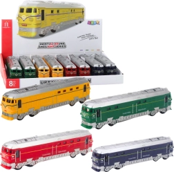 Elemű játékvasút fénnyel és valósághű hangokkal