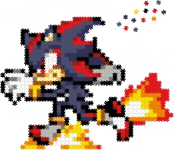 Jixelz REMIX – műanyag pixeles kirakó SONIC: Runnin' Shadow