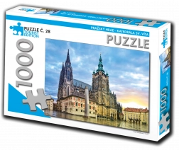 Turisztikai kiadású puzzle Szent Vítus-katedrális, Prága 1000 darab