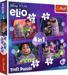 Trefl puzzle Elio földönkívüli küldetés 4 az 1-ben (35, 48, 54, 70 darab)