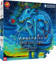 Puzzle Imagination: Kamil Jakóbczak – fehér farkas 1000 darab