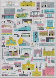 Puzzle Épületekkel 500 Darab - Cloudberries