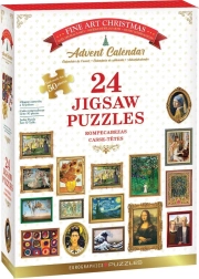 EUROGRAPHICS Fine Art adventi naptár puzzle 24×50 darab