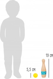 SMALL FOOT Active fa kuglibábuk – készlet gyerekeknek