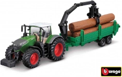 Bburago 1:50 Farm Traktor Fendt 1050 Vario + fakitermelő közelítő