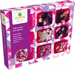 Ábécé fa gyöngykészlet