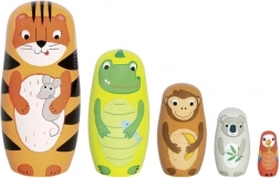 fa matrjoska Tavi tigrissel és barátaival Goki