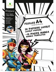 Artissimo - Papír A4 Manga rajzoláshoz textúrákkal