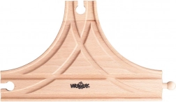 „T” alakú vágányelosztó fa vonatpályákhoz