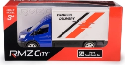 Fém EXPRESS DELIVERY furgon modell 1:43, kék, pull-backkal