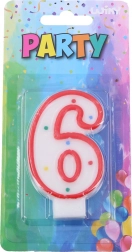 Parti gyertya a tortára - 6-os szám