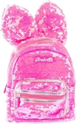 Rózsaszín flitteres hátizsák KRÓLICZEK GIRABRILLA
