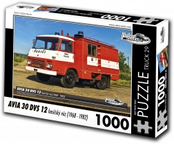 Puzzle Retro-autók Avia 30 DVS 12 tűzoltóautó 1000 darab