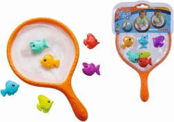 Merítőháló színes halacskákkal