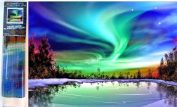 NORIMPEX Gyémántfestés Sarkvidéki éj a tó felett 30x40 cm