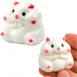 Antistressz squishy gyurma fehér hörcsög 5 cm