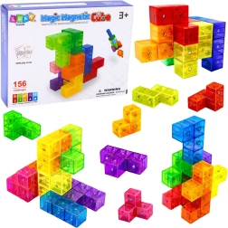 Magic Magnetic Cubes mágneses építőjáték 156 kihívással, 9 darab