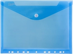 A4-es, patentos, eurofüles Opaline irattartó, kék (5 db/csomag)