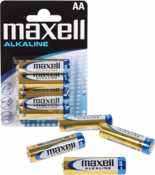 MAXELL AA LR6 alkáli elemek, 1,5 V – 4 db-os csomag