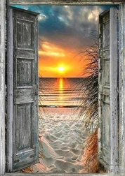 Gyémántfestés Tengerparti kilátás 30x40 cm